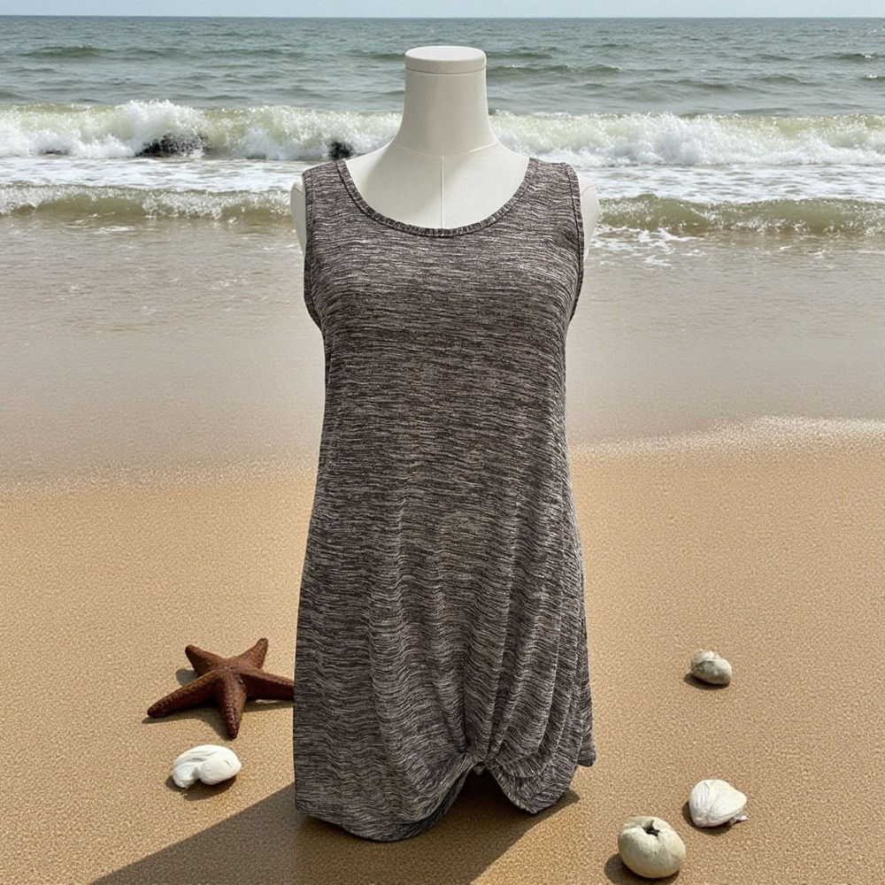 Cupshe Womens Tank Beach Cover Up Dress Knit Sleeveless Vacation Swimwear Medium